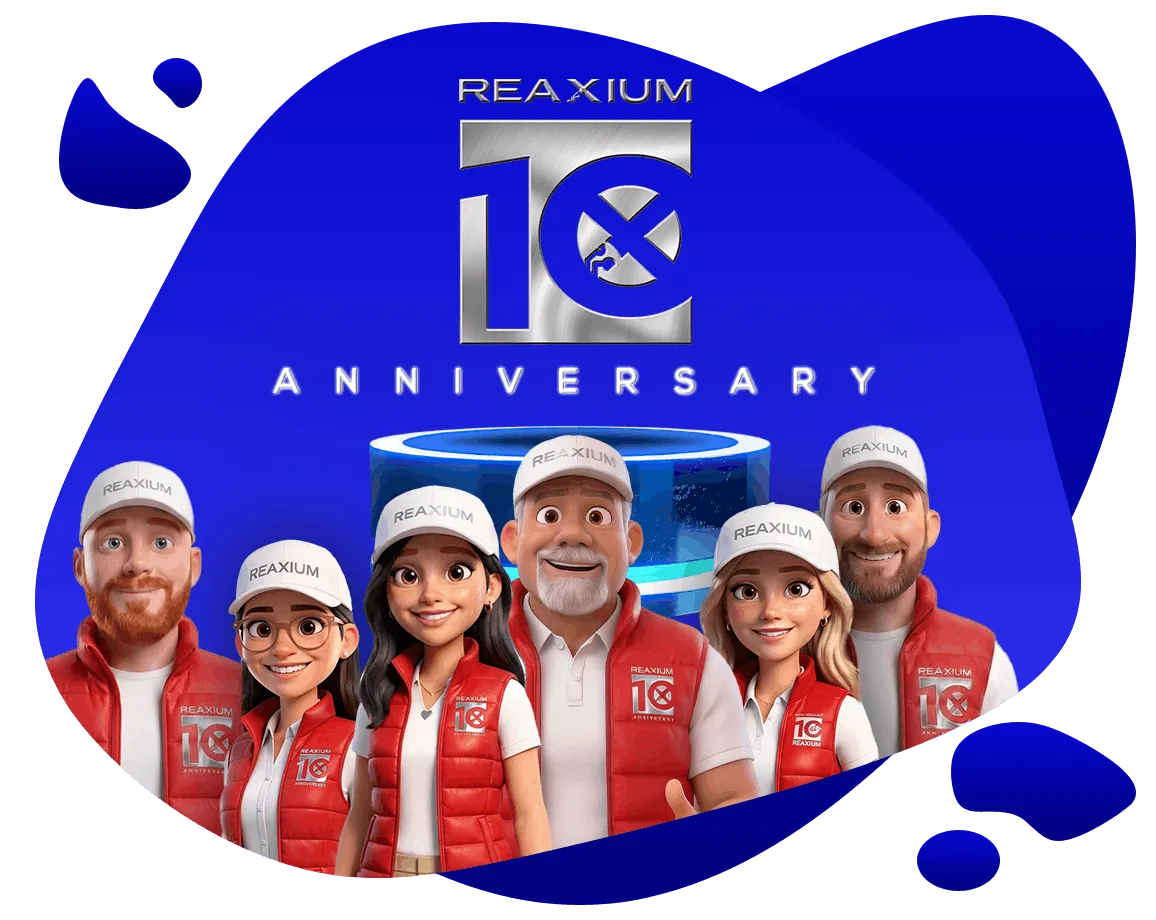 ReaXium team celebrating the company's 10th anniversary