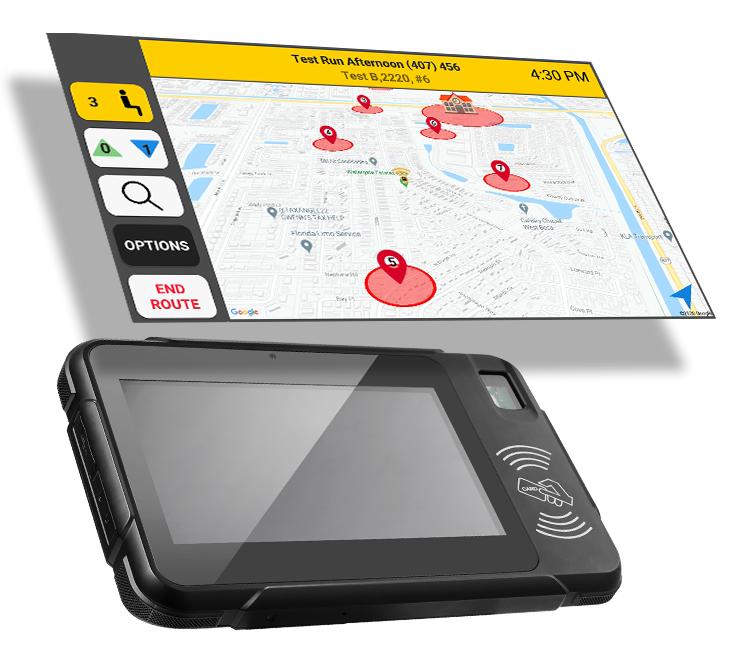 Tablet for school bus drivers with GPS Tracking
