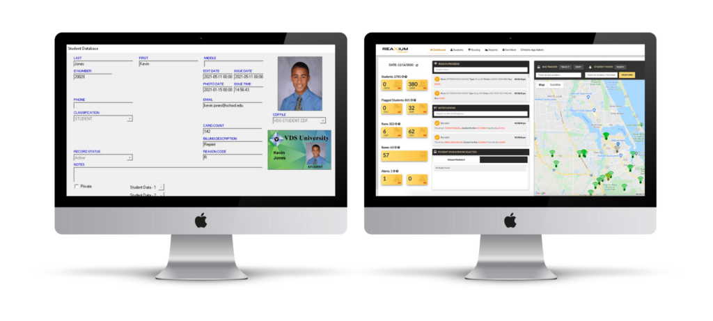 Students ID Card System Dashboard and Student Ridership Web app